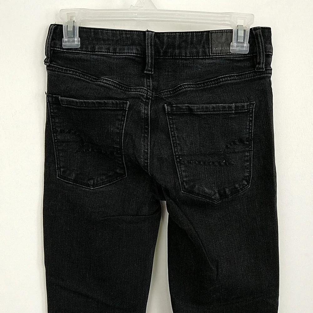 American Eagle Skinny Jeans Womens 6 Black Ne(x)t Level Stretch High Rise 6R
